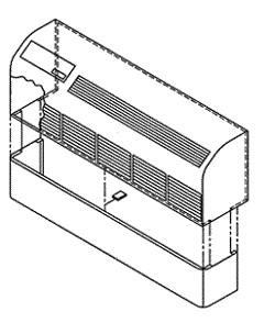 Decorative base conceals wires and connections